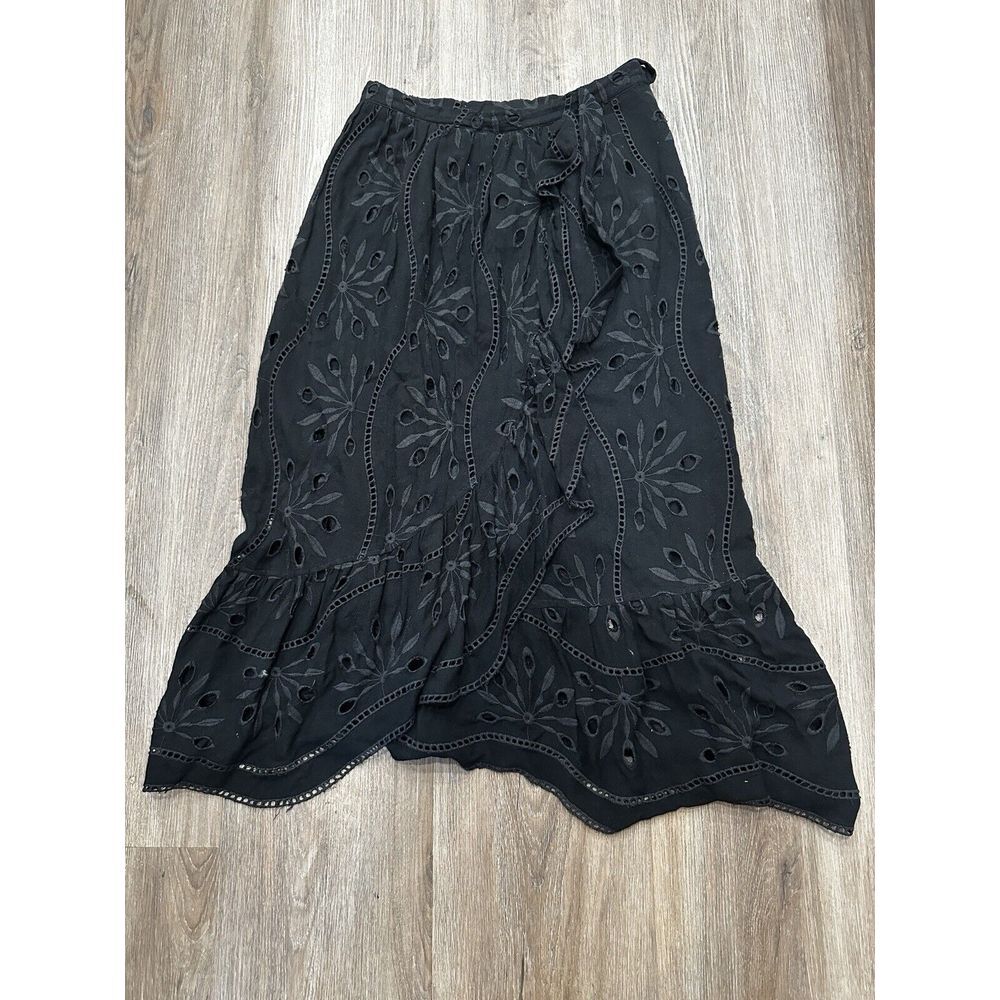Maeve Black Maxi Skirt